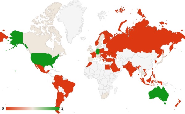 2024년 11월 사업 산업 카테고리 – 국가별 트래픽 패턴 지도