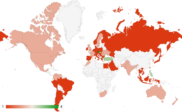 2024년 3월 참고자료 카테고리 – 국가별 트래픽 패턴 지도