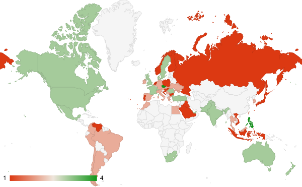 2024년 4월 참고자료 카테고리 – 국가별 트래픽 패턴 지도