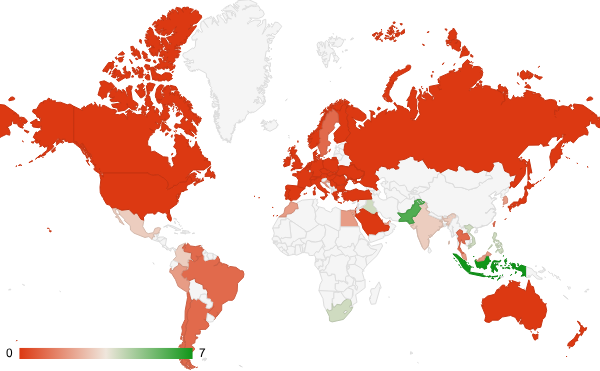 2024년 8월 미분류 카테고리 – 국가별 트래픽 패턴 지도