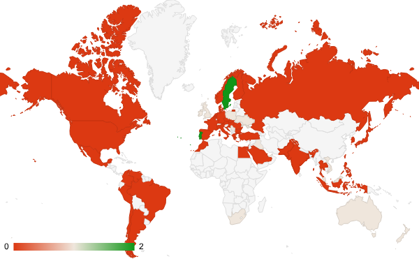 2025년 10월 여행 카테고리 – 국가별 트래픽 패턴 지도