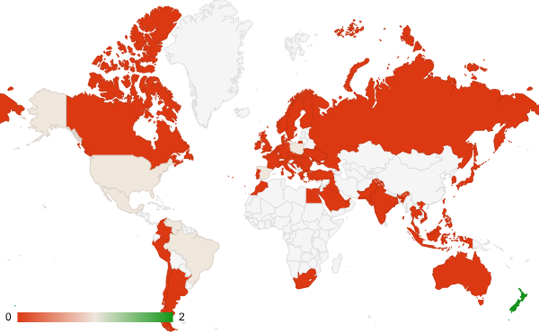 2025년 10월 인테리어 및 조경 카테고리 – 국가별 트래픽 패턴 지도