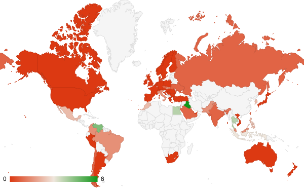 2025년 2월 미분류 카테고리 – 국가별 트래픽 패턴 지도