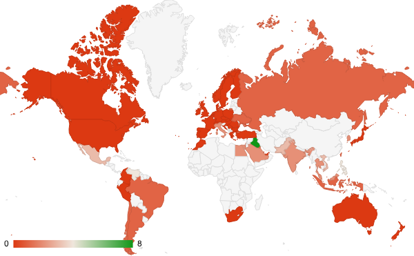 2025년 4월 미분류 카테고리 – 국가별 트래픽 패턴 지도
