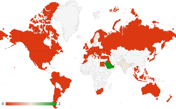 2025년 5월 라이프스타일 카테고리 – 국가별 트래픽 패턴 지도