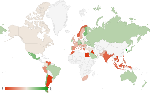 2025년 6월 쇼핑 카테고리 – 국가별 트래픽 패턴 지도