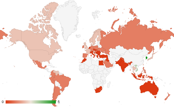 2025년 7월 게임 카테고리 – 국가별 트래픽 패턴 지도