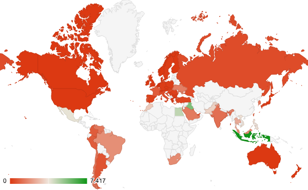2024년 미분류 카테고리 – 국가별 트래픽 패턴 지도