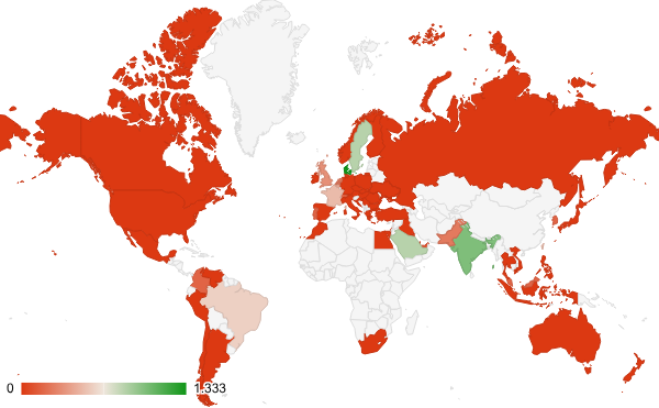 2025년 라이프스타일 카테고리 – 국가별 트래픽 패턴 지도